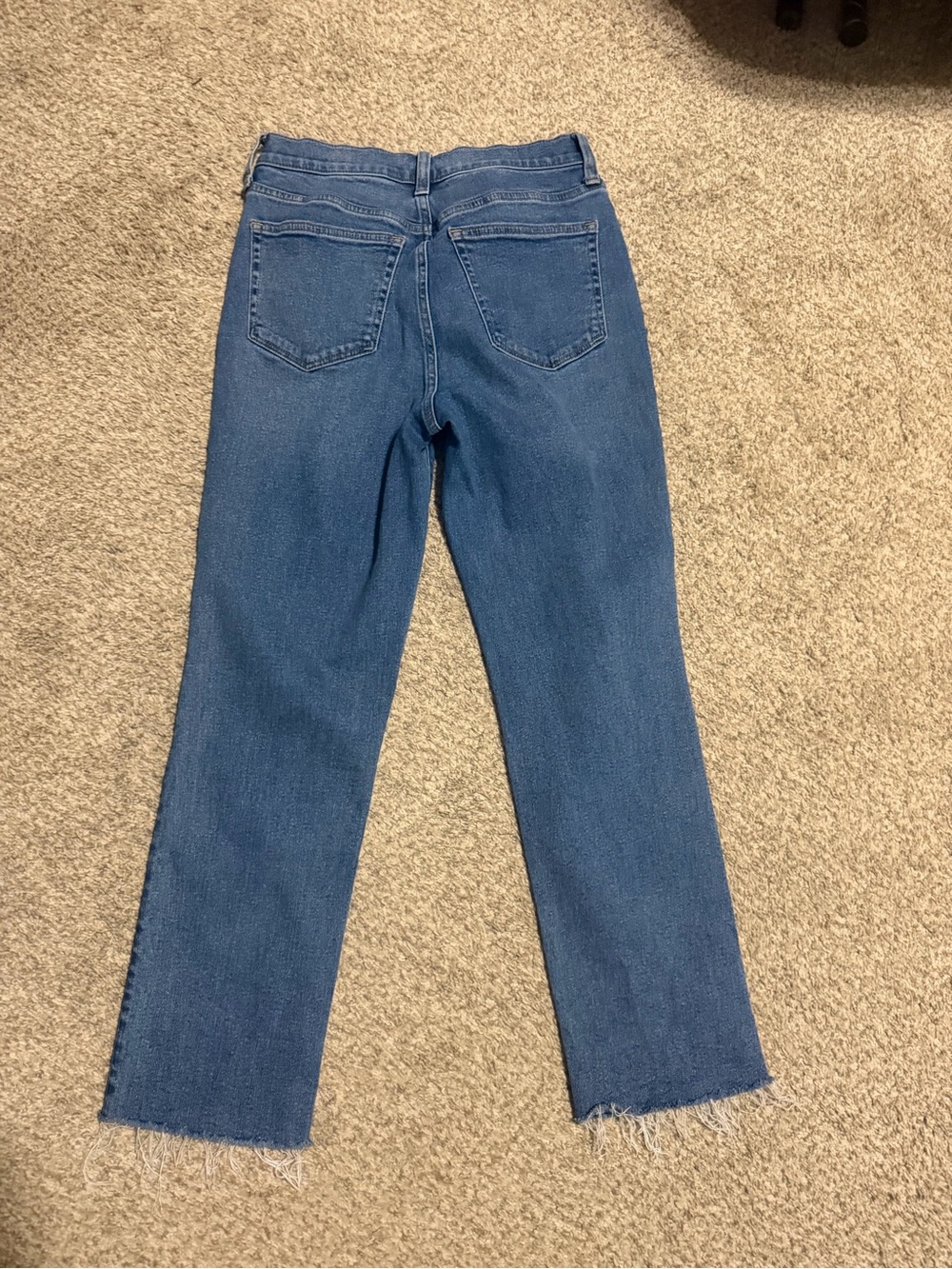 J. Crew Straight-Leg Jeans in Medium Blue Denim - Picture 2 of 3